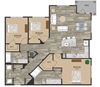 Two bedroom floor plan